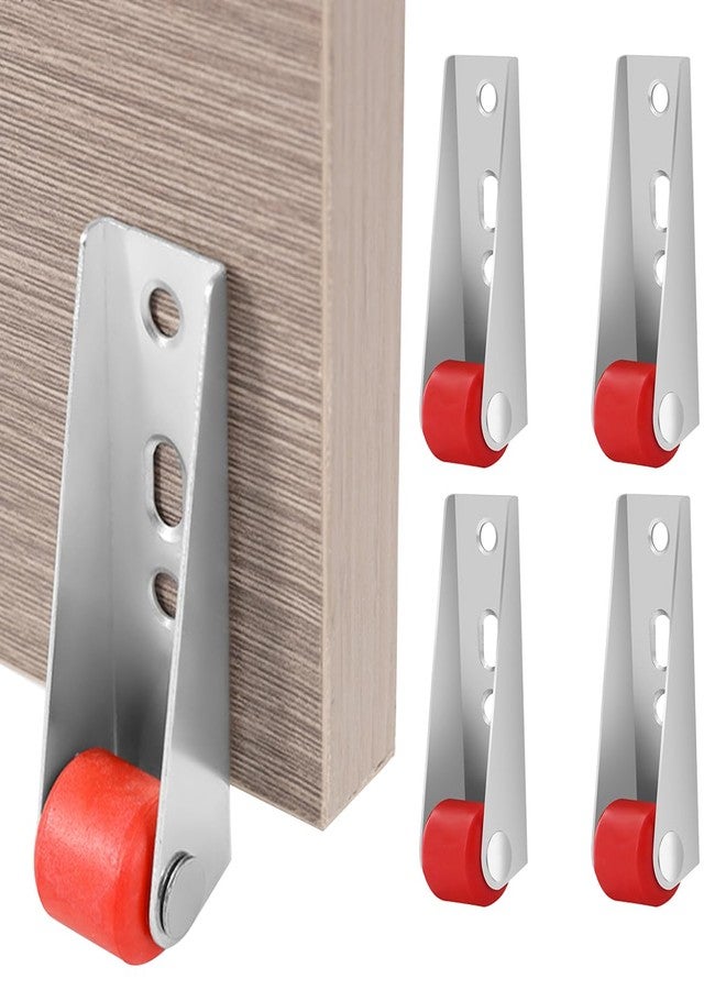 Serplex عجلات سيربلكس® الصلبة للأبواب الثقيلة، عجلات معدنية متينة، عجلات ثابتة صامتة ببرغي، طولها 2.68 بوصة، عجلات شديدة التحمل، عبوة من 4 قطع - Image 1